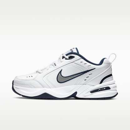 Nike Air Monarch IV Workout-Schuh für Herren – Weiß/Metallic Silver