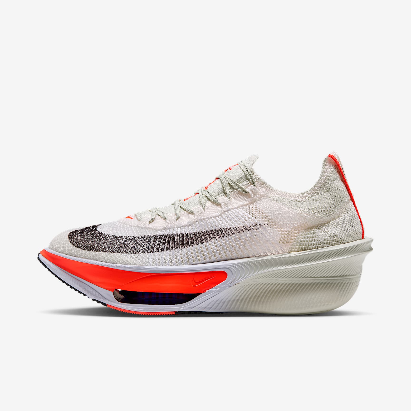 Nike Alphafly 4 Straßenlaufschuh für Wettkämpfe (Herren) – Sea Glass/Laser Crimson/Phantom/Burgundy Ash