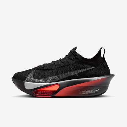 Nike Alphafly 3 Herren-Straßenlaufschuh für Wettkämpfe – Schwarz/Bright Crimson/Wolf Grey/Metallic Silver