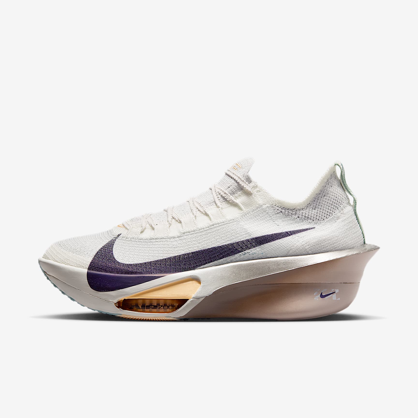 Nike Alphafly 3 Herren-Straßenlaufschuh für Wettkämpfe – Platinum Tint/Ocean Cube/Moon Particle/Purple Dynasty