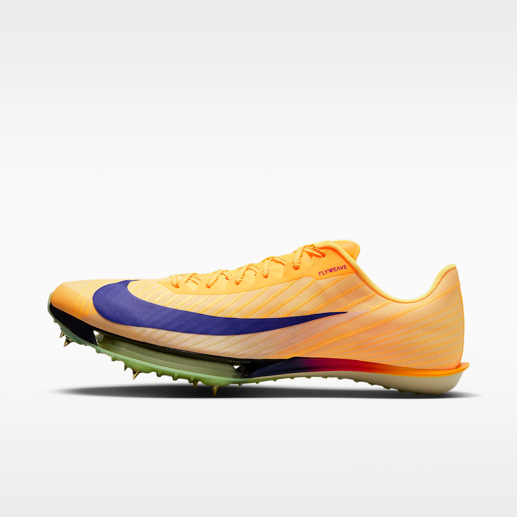 Nike Maxfly 2 Leichtathletik-Sprint-Spikes – Citron Pulse/Volt Ice/Vivid Purple/Indigo Burst