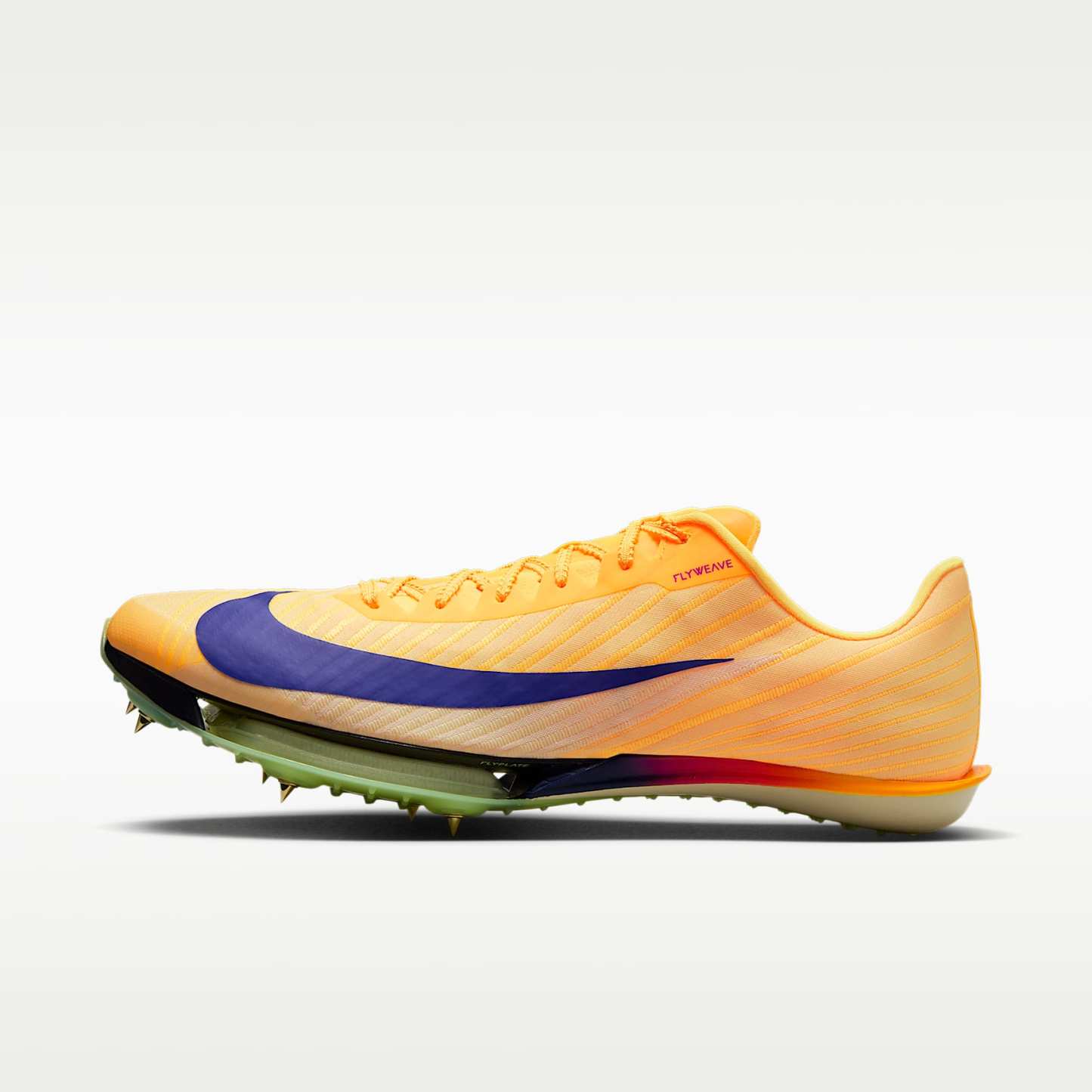 Nike Maxfly 2 Leichtathletik-Sprint-Spikes – Citron Pulse/Volt Ice/Vivid Purple/Indigo Burst