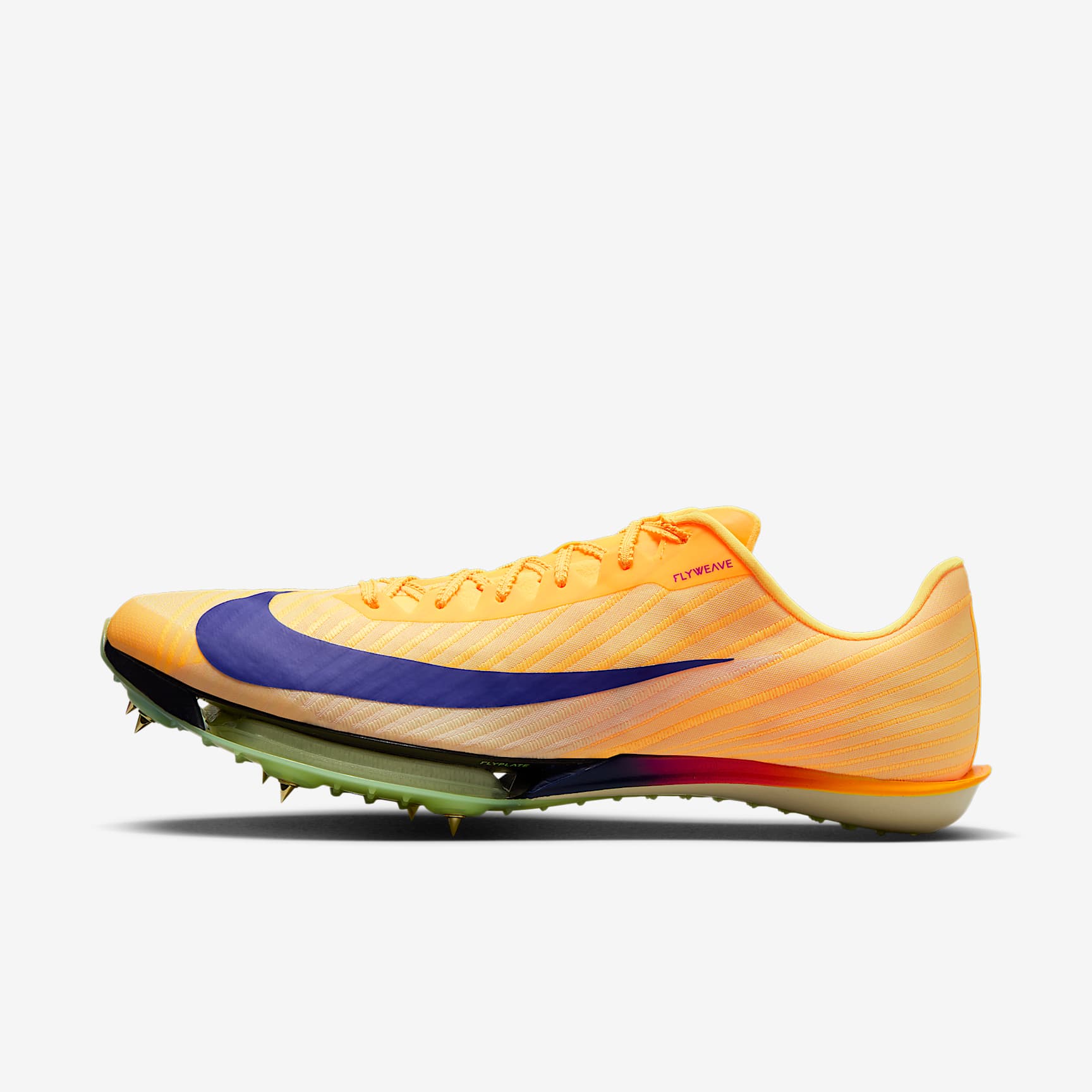 Nike Maxfly 2 Leichtathletik-Sprint-Spikes – Citron Pulse/Volt Ice/Vivid Purple/Indigo Burst