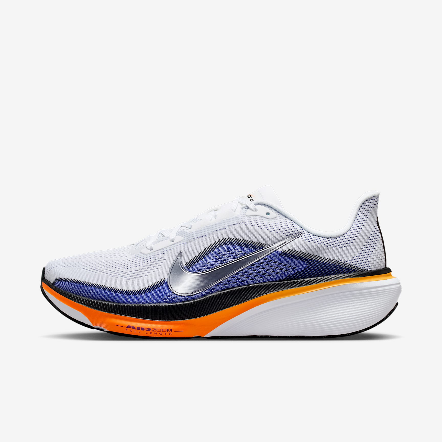 Nike Pegasus 42 Straßenlaufschuh (Herren) – Weiß/Lapis/Total Orange/Metallic Silver