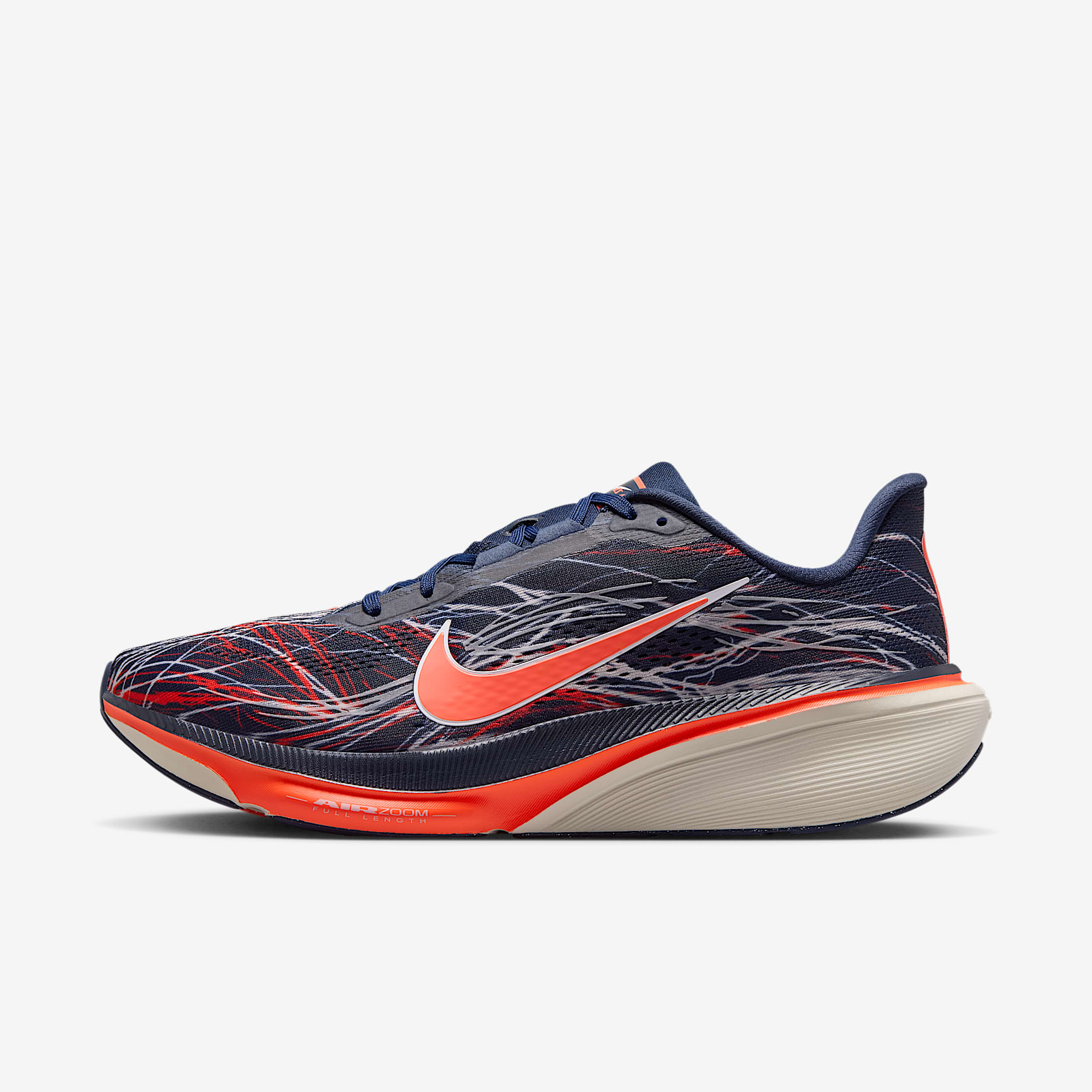 Nike Pegasus 42 Straßenlaufschuh (Herren) – Obsidian/Light Bone/Bright Crimson/Dynamic Yellow