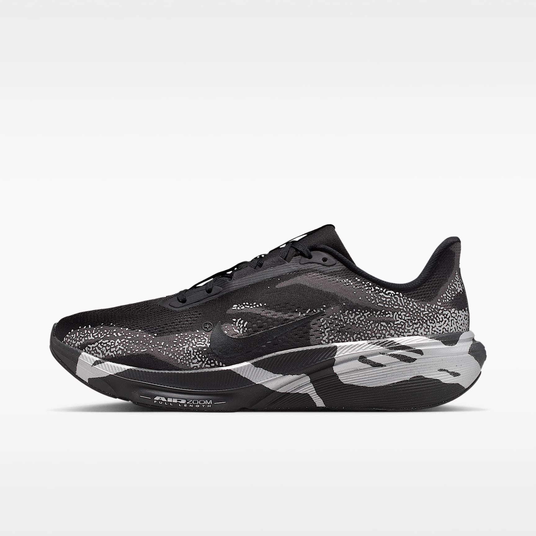 Nike Pegasus 42 Straßenlaufschuh (Herren) – Schwarz/Medium Ash/Metallic Silver/Schwarz