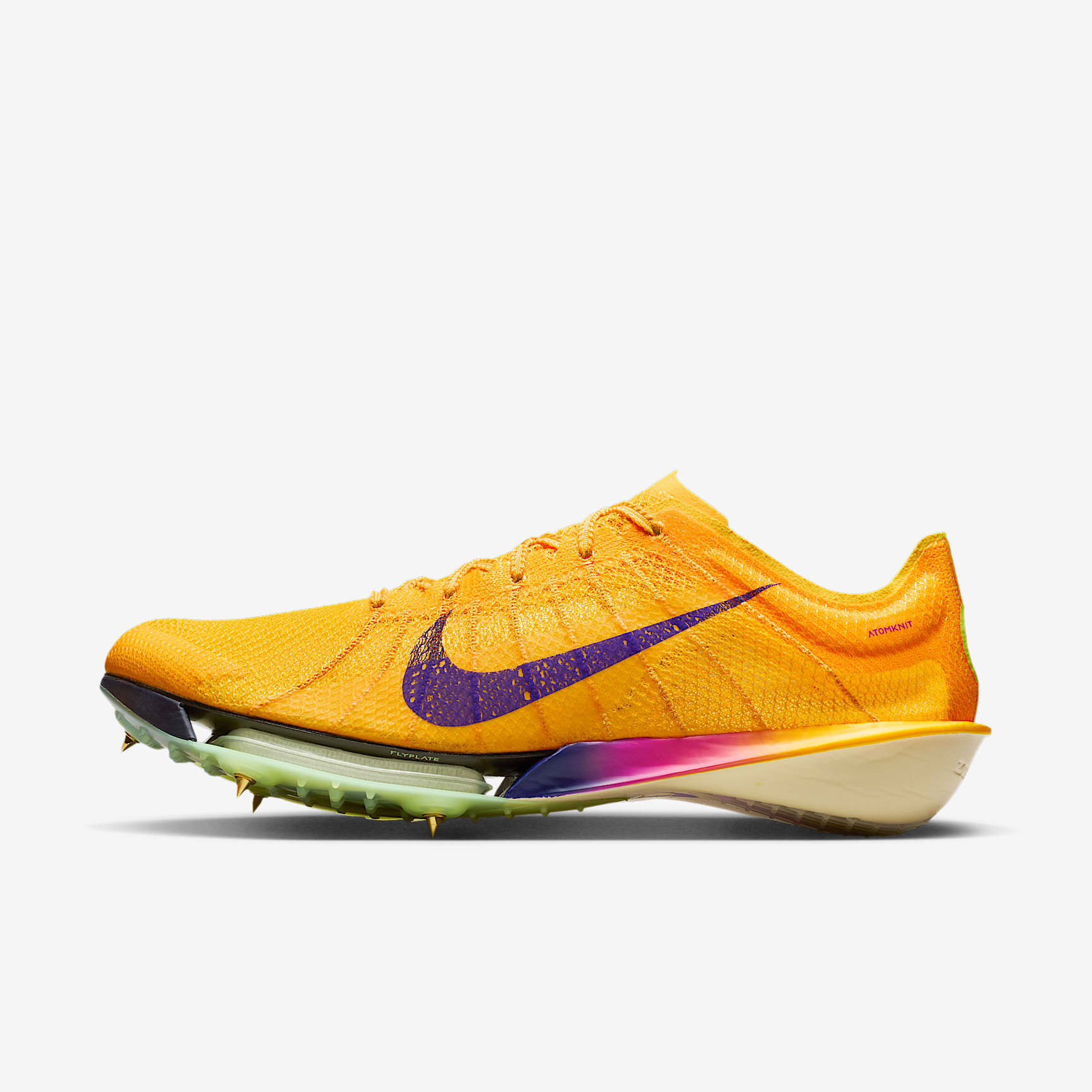 Nike Victory 2 Track & Field Langstrecken-Spikes – Citron Pulse/Volt Ice/Laser Orange/Indigo Burst
