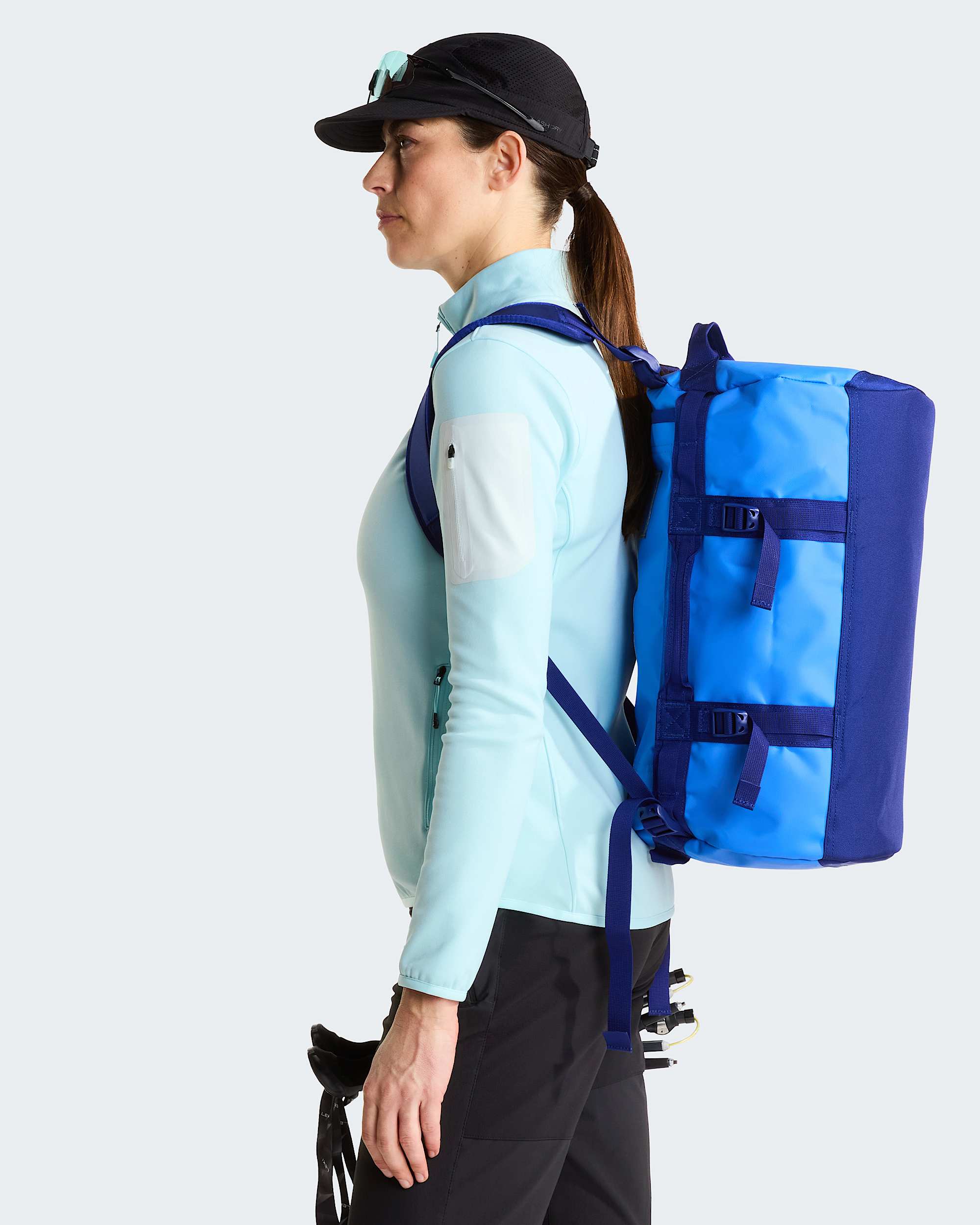 Base Camp Duffel-Tasche 31L – XS – Active Blue-Bold Blue