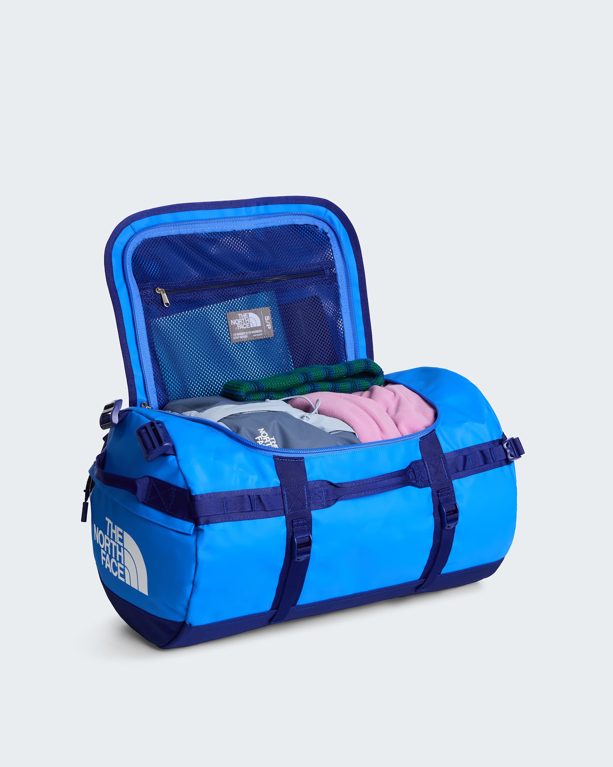 Base Camp Duffel-Tasche 50L – S – Active Blue-Bold Blue