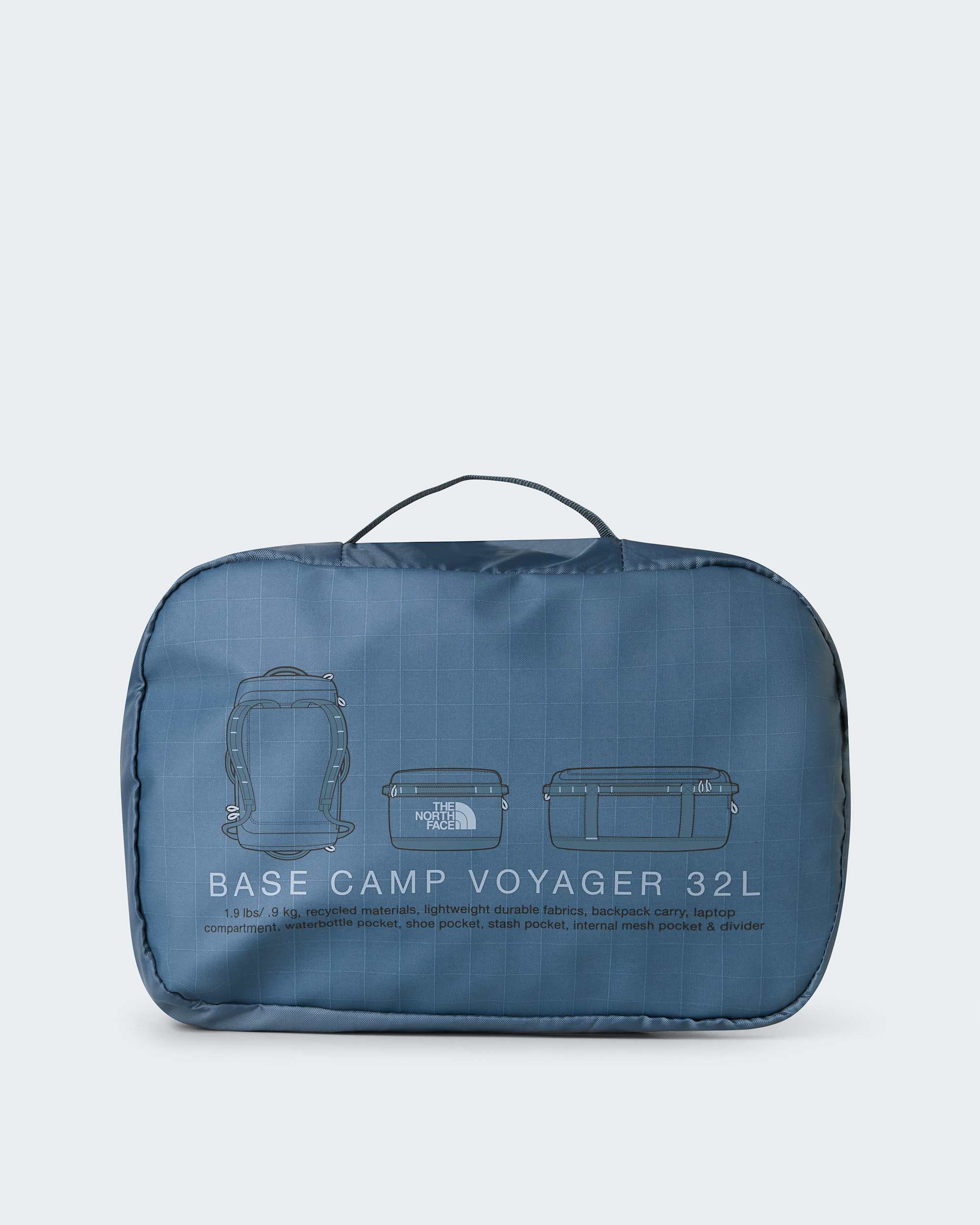 Base Camp Voyager Duffel-Tasche 32 Liter – Granite Grey-Frost Grey