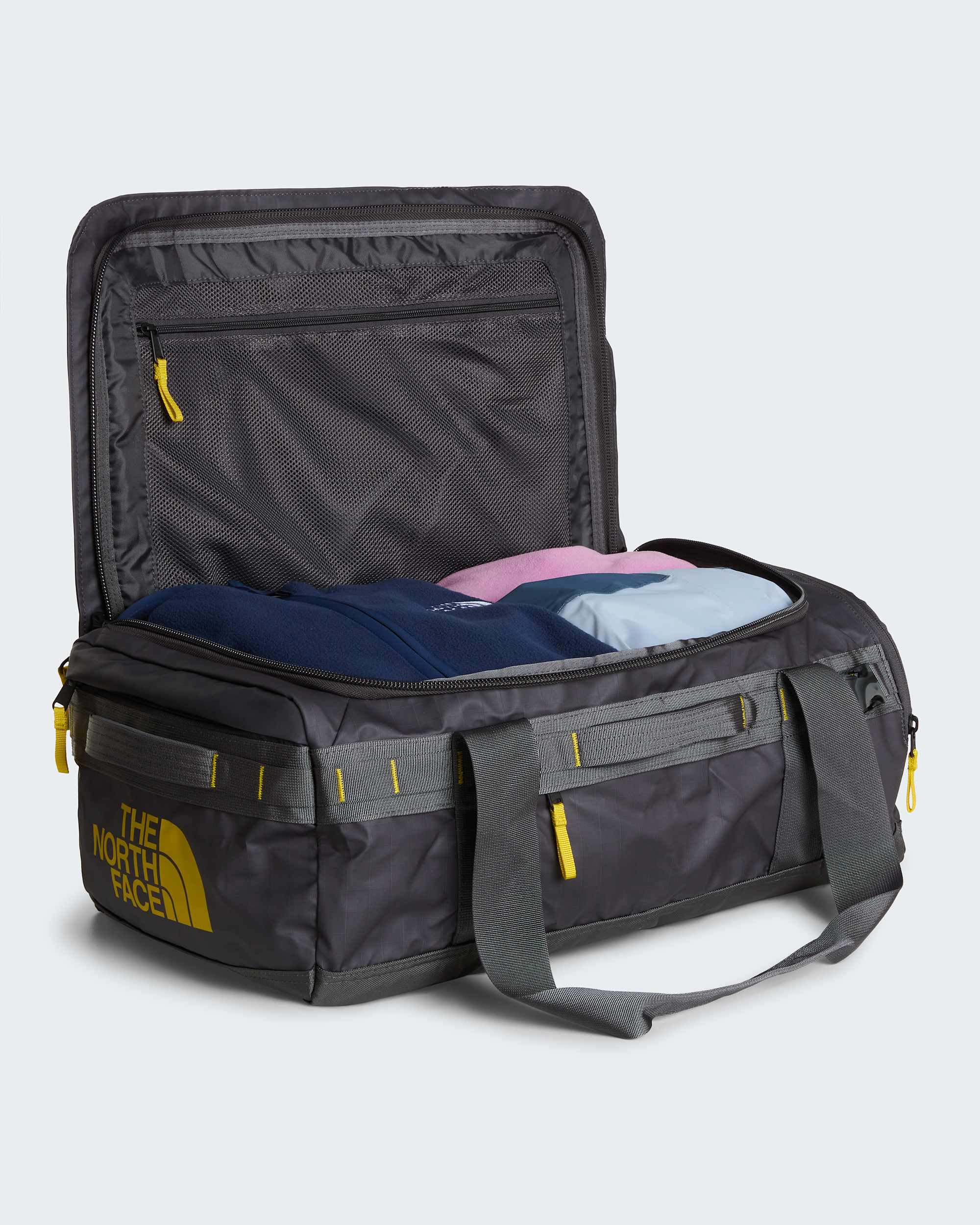 Base Camp Voyager 42-Liter-Duffel-Tasche – Anthracite Grey-Pigment Yellow