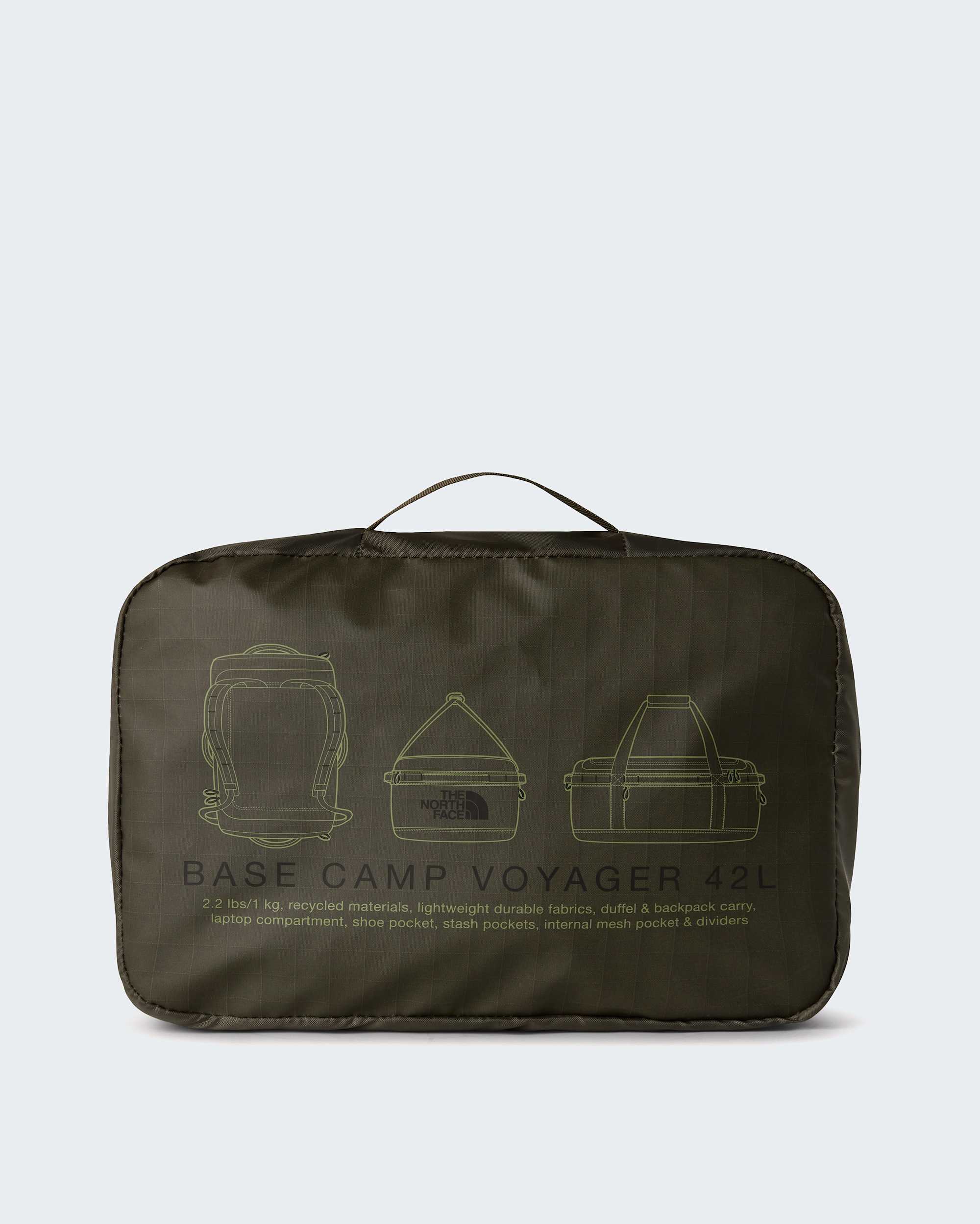 Base Camp Voyager 42-Liter-Duffel-Tasche – New Taupe Green-TNF Black-NPF