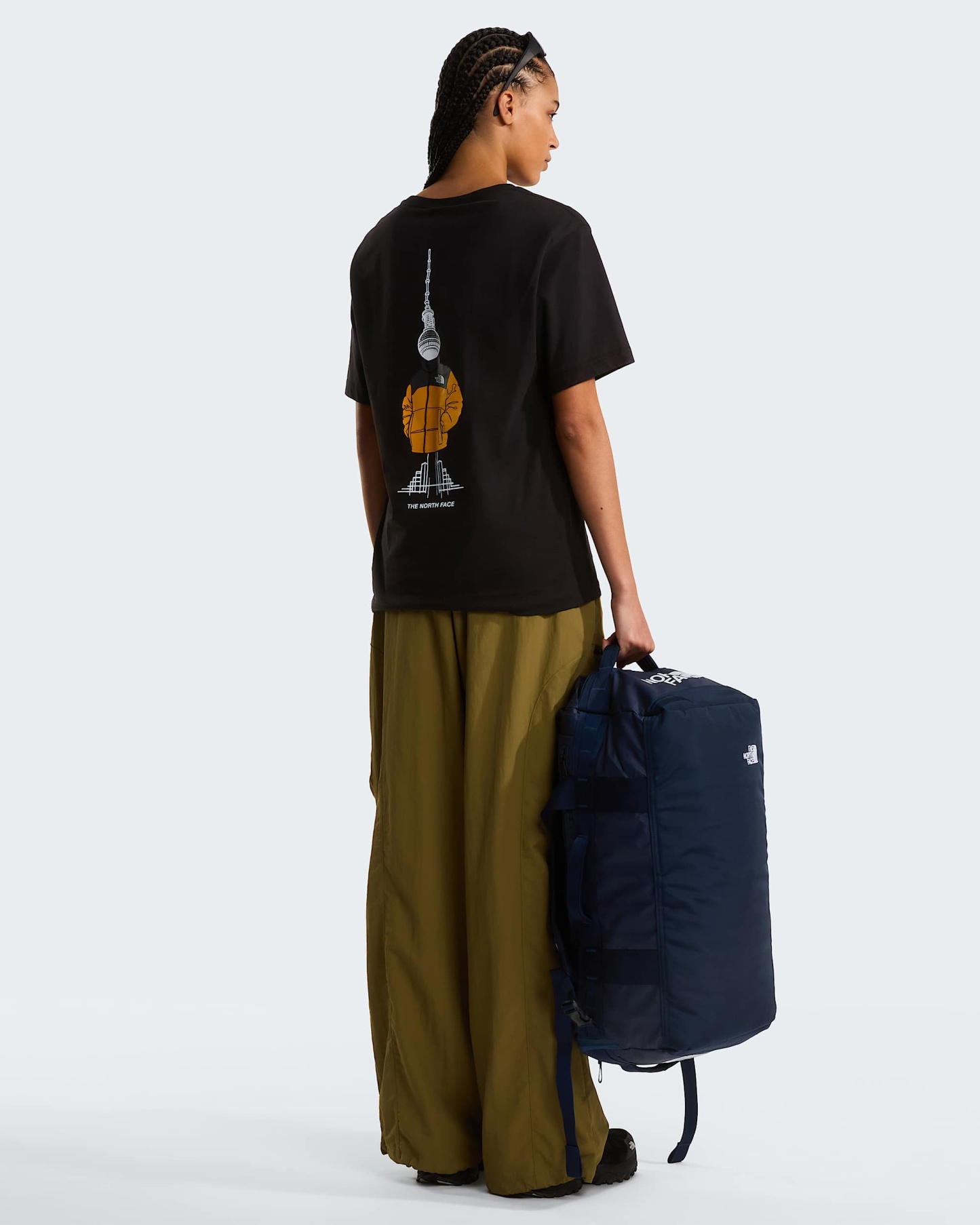 Base Camp Voyager 42-Liter-Duffel-Tasche – Shady Blue-Summit Navy