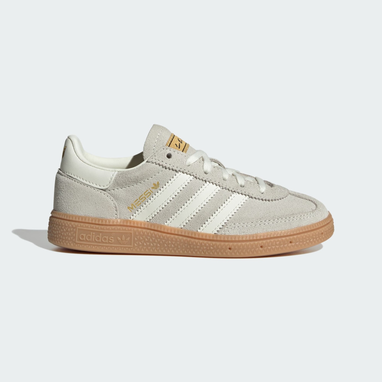 HANDBALL SPEZIAL MESSI Schuh – Ivory / Ivory / Gold Metallic – KH8309