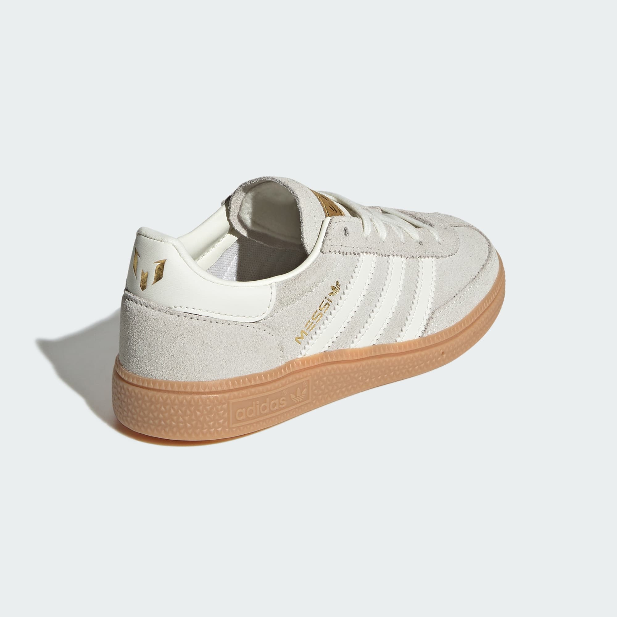 HANDBALL SPEZIAL MESSI Schuh – Ivory / Ivory / Gold Metallic – KH8309