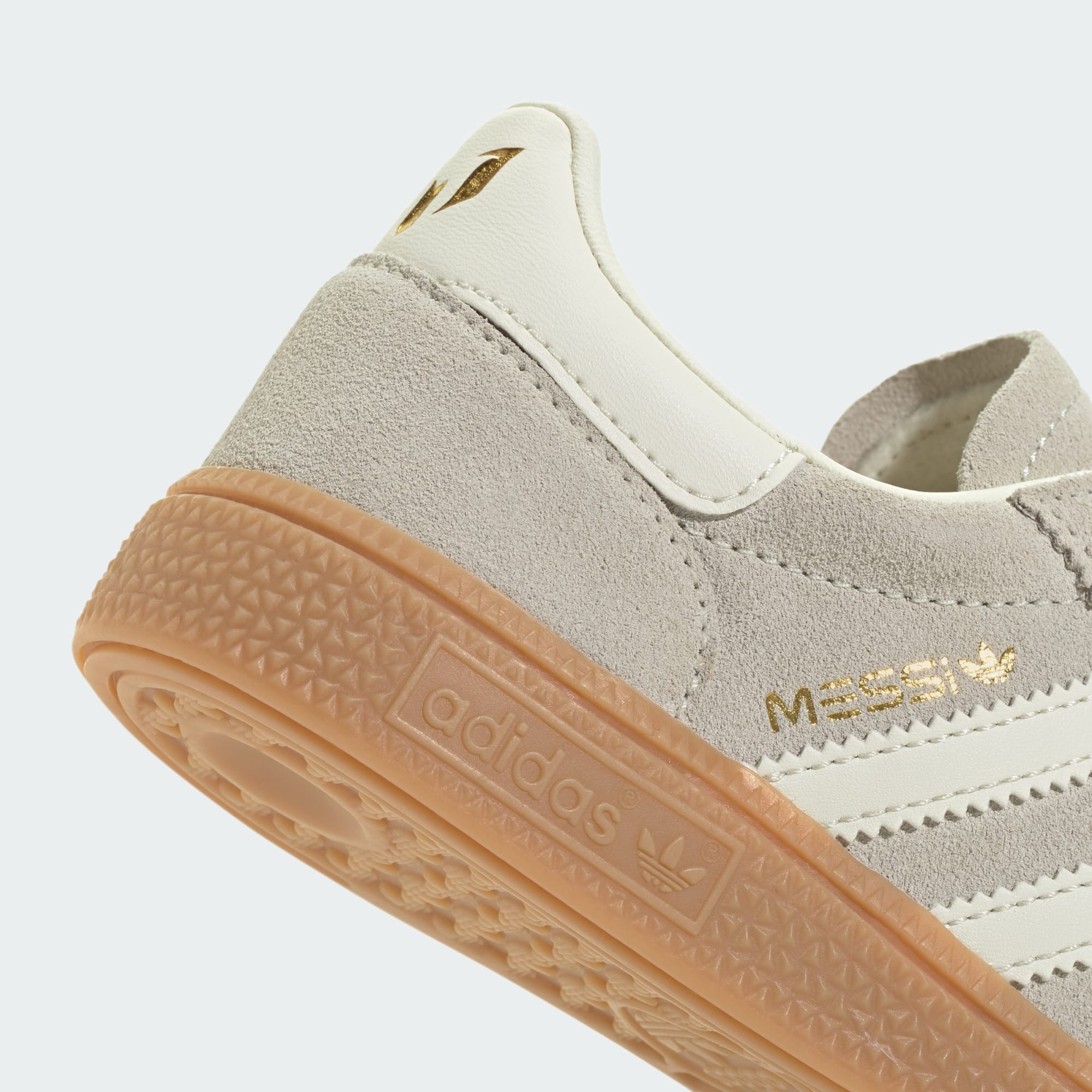 HANDBALL SPEZIAL MESSI Schuh – Ivory / Ivory / Gold Metallic – KH8309