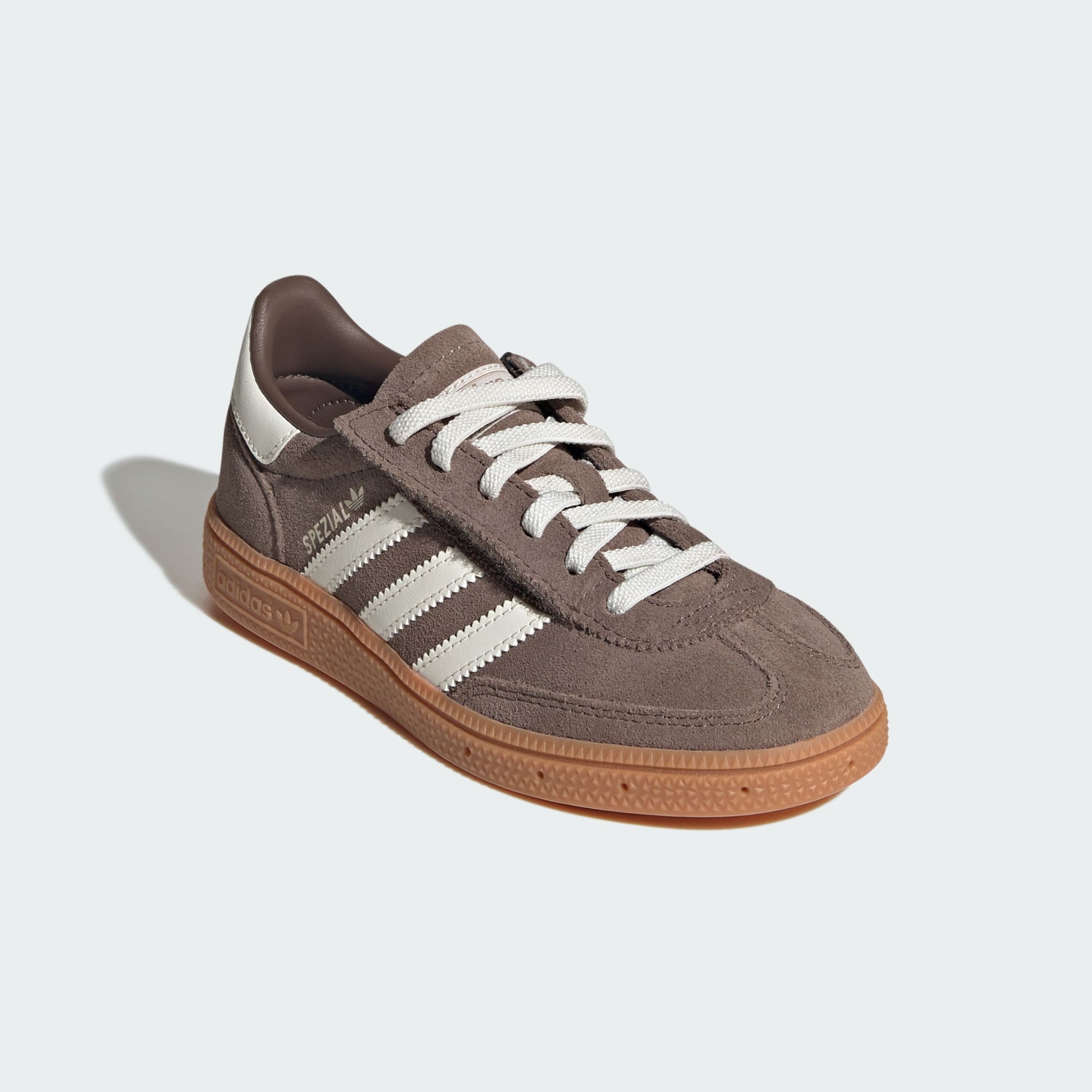 HANDBALL SPEZIAL SCHUH, KOMFORTVERSCHLUSS, ELASTISCHE SCHNÜRSENKEL – Earth Strata / Off White / Gum – LA4008