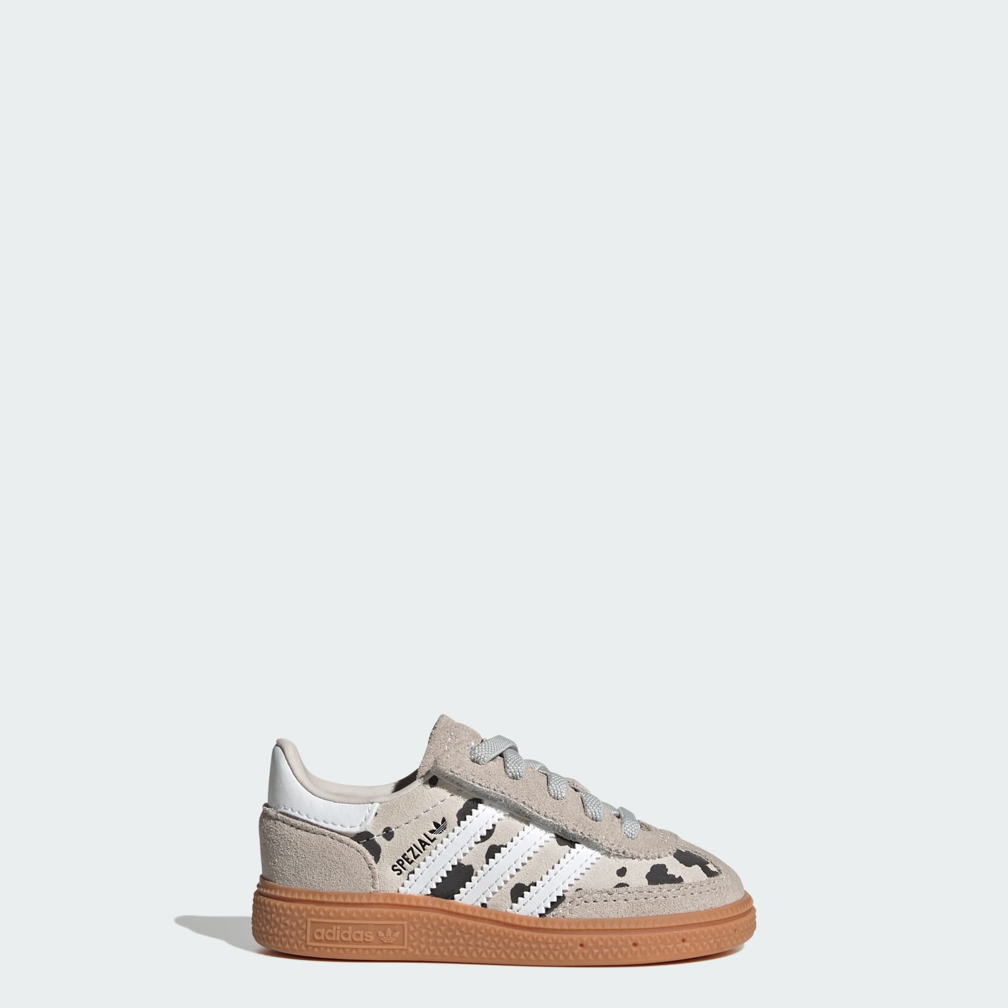HANDBALL SPEZIAL SCHUH, KOMFORTVERSCHLUSS, ELASTISCHE SCHNÜRSENKEL – Grey One / Cloud White / Crystal White – KI5640