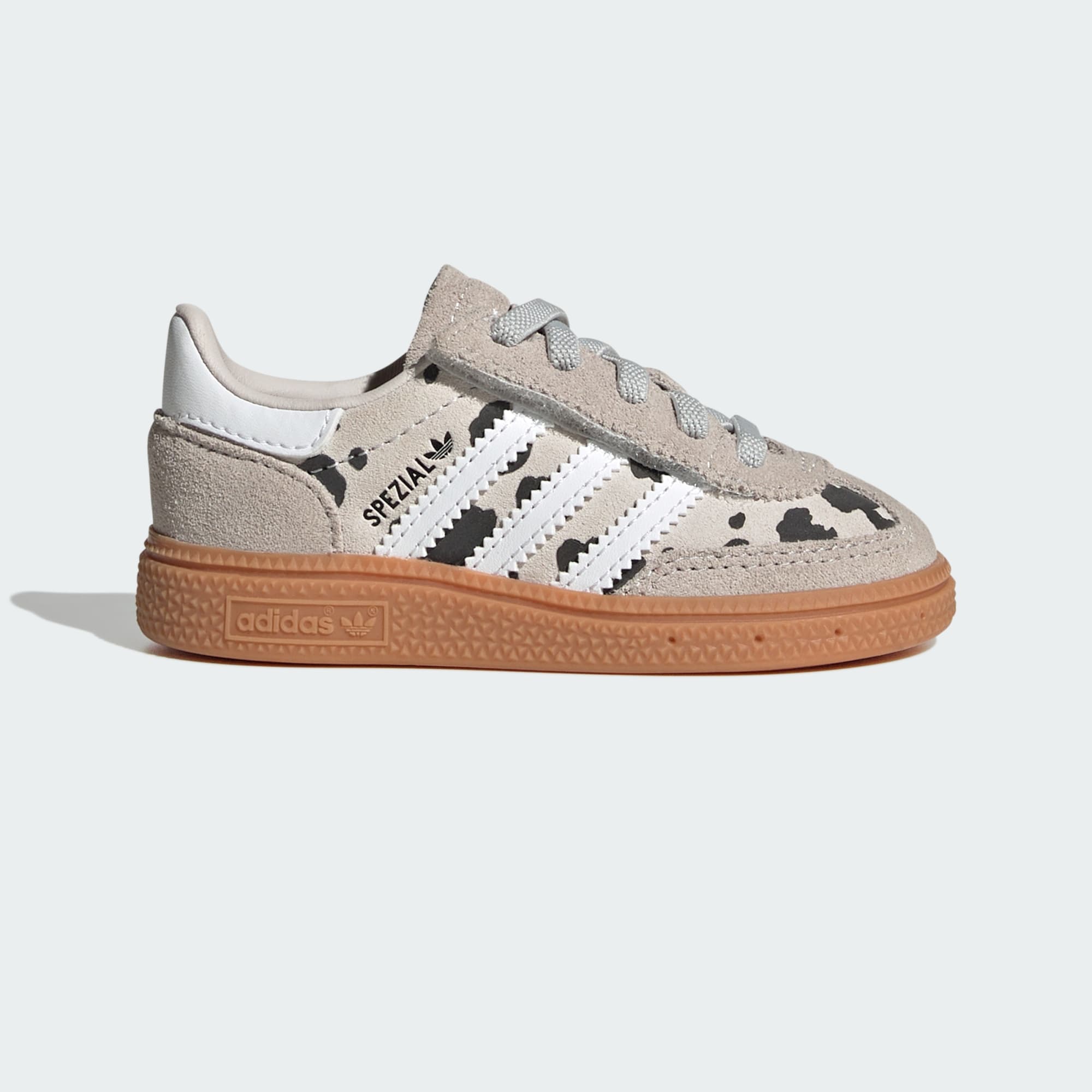 HANDBALL SPEZIAL SCHUH, KOMFORTVERSCHLUSS, ELASTISCHE SCHNÜRSENKEL – Grey One / Cloud White / Crystal White – KI5640