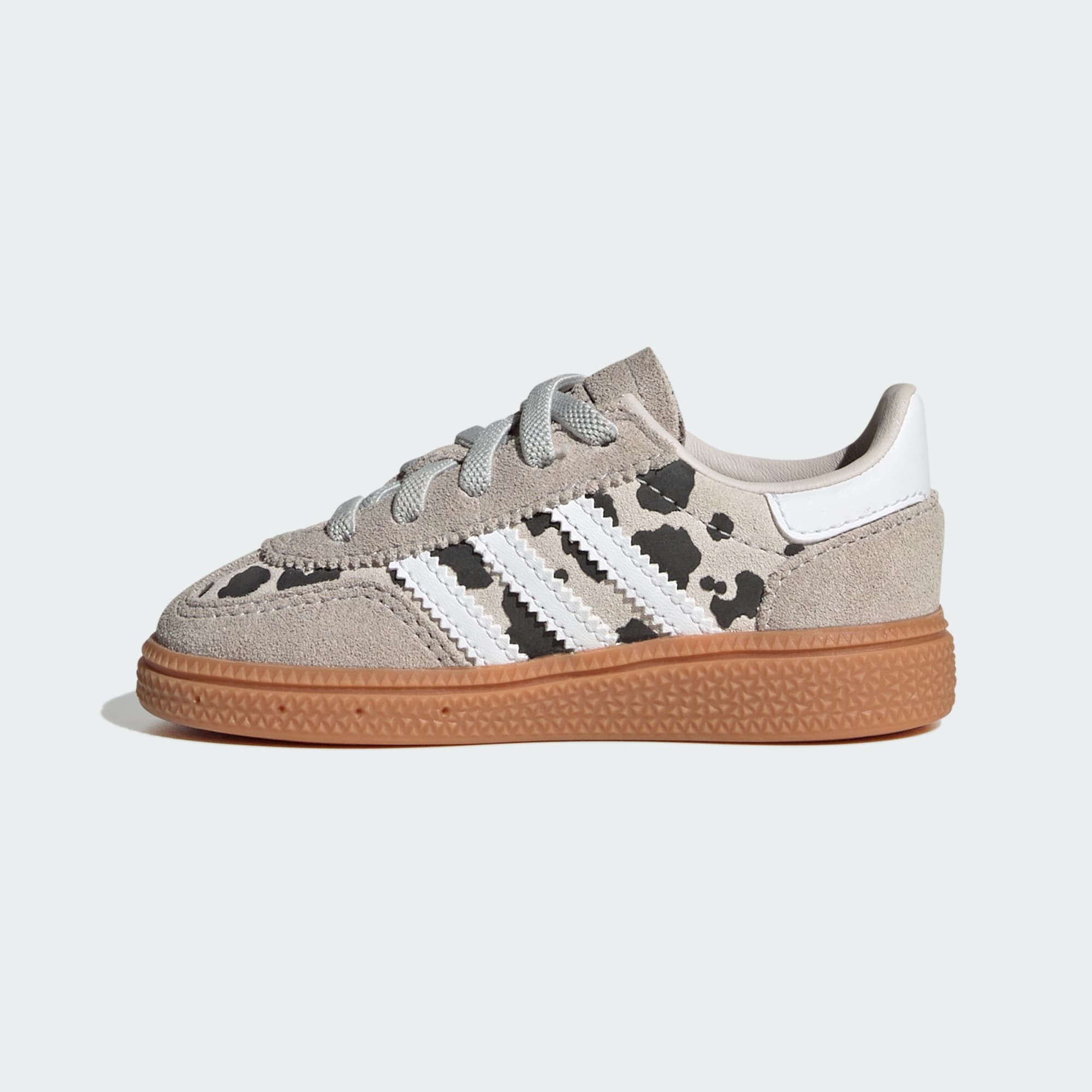 HANDBALL SPEZIAL SCHUH, KOMFORTVERSCHLUSS, ELASTISCHE SCHNÜRSENKEL – Grey One / Cloud White / Crystal White – KI5640