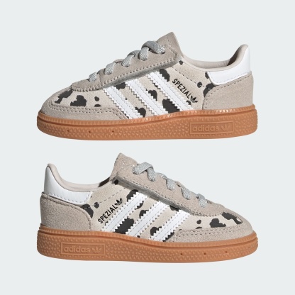HANDBALL SPEZIAL SCHUH, KOMFORTVERSCHLUSS, ELASTISCHE SCHNÜRSENKEL – Grey One / Cloud White / Crystal White – KI5640