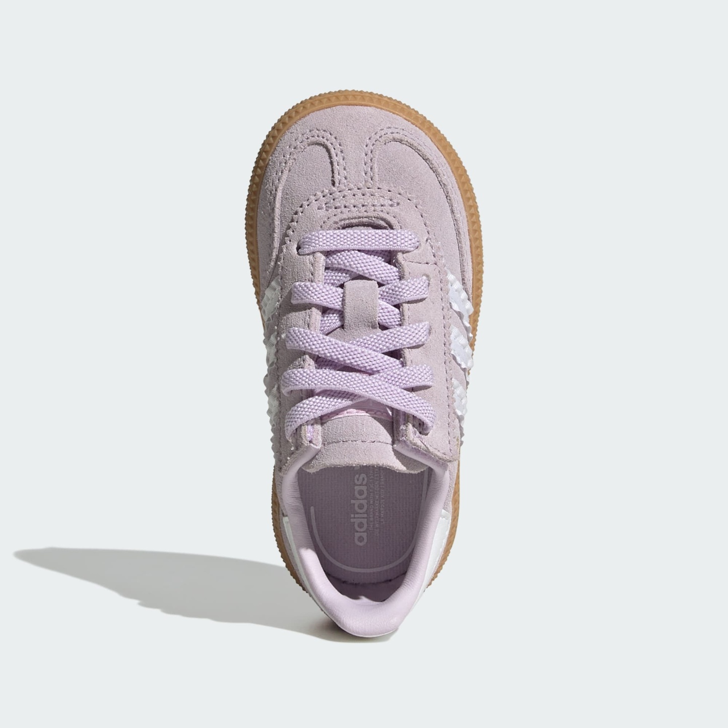 HANDBALL SPEZIAL SCHUH, KOMFORTVERSCHLUSS, ELASTISCHE SCHNÜRSENKEL – Ice Lavender / Cloud White / Gum – LA4014