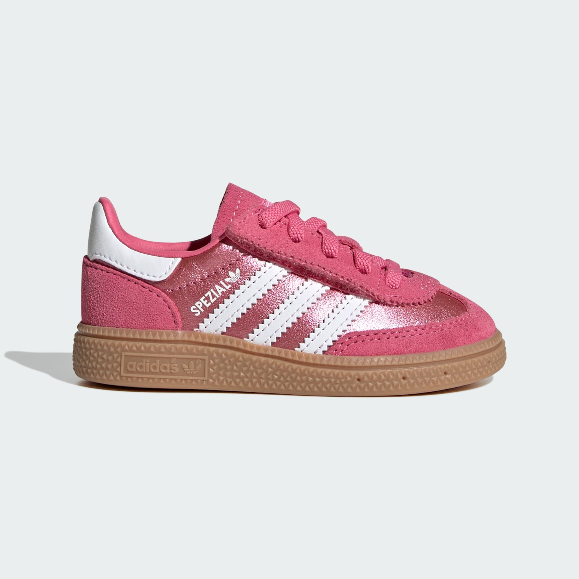 HANDBALL SPEZIAL SCHUH, KOMFORTVERSCHLUSS, ELASTISCHE SCHNÜRSENKEL – Pink Fusion / Cloud White / Gum – KH9477