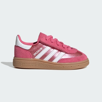HANDBALL SPEZIAL SCHUH, KOMFORTVERSCHLUSS, ELASTISCHE SCHNÜRSENKEL – Pink Fusion / Cloud White / Gum – KH9477