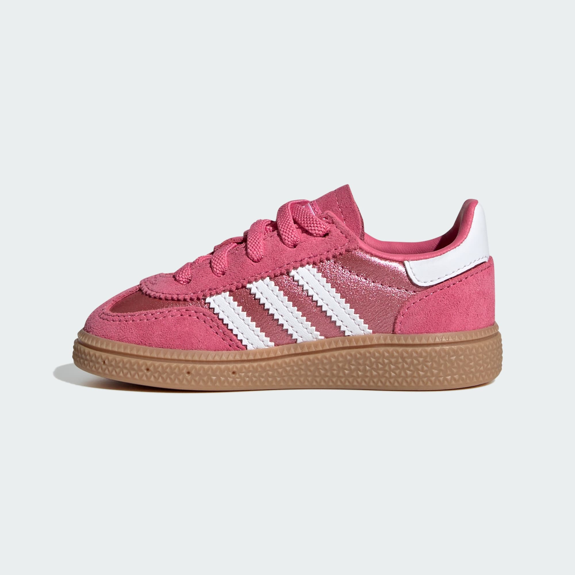 HANDBALL SPEZIAL SCHUH, KOMFORTVERSCHLUSS, ELASTISCHE SCHNÜRSENKEL – Pink Fusion / Cloud White / Gum – KH9477