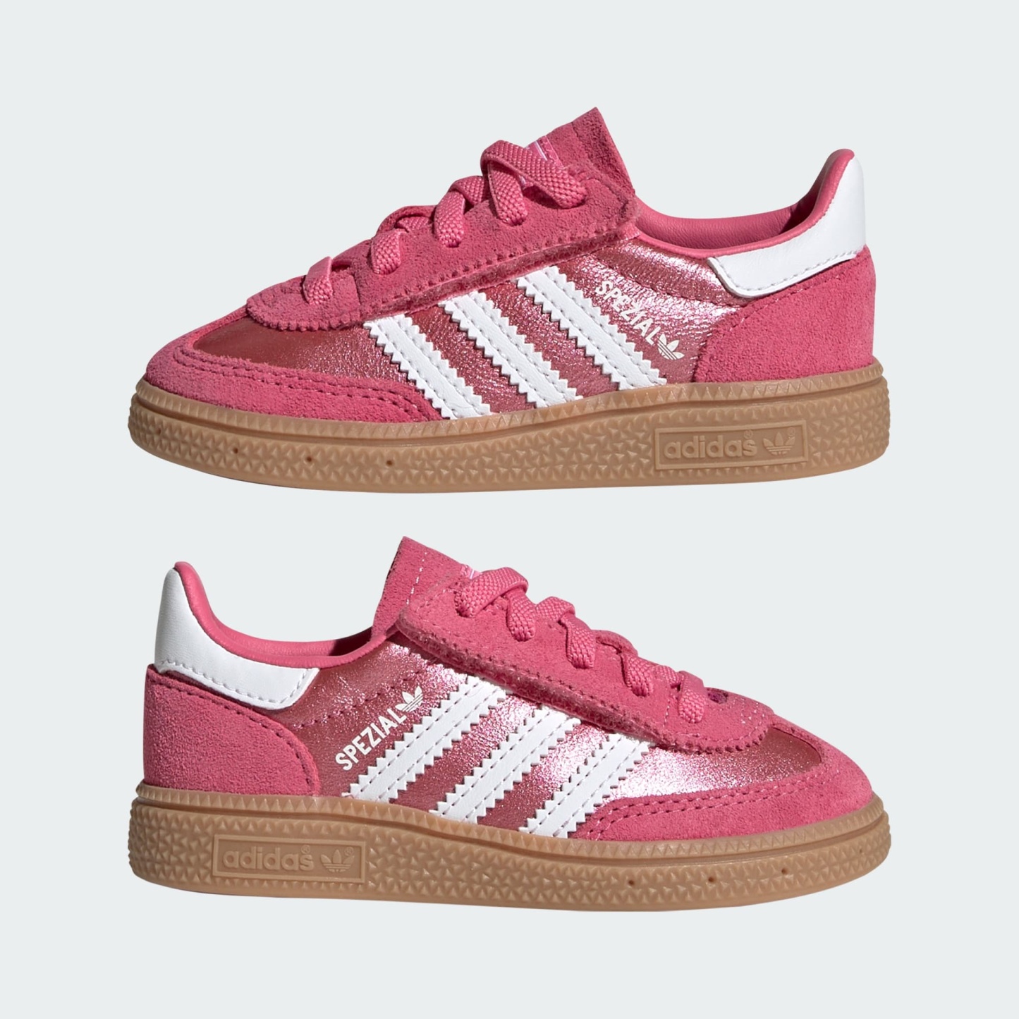 HANDBALL SPEZIAL SCHUH, KOMFORTVERSCHLUSS, ELASTISCHE SCHNÜRSENKEL – Pink Fusion / Cloud White / Gum – KH9477