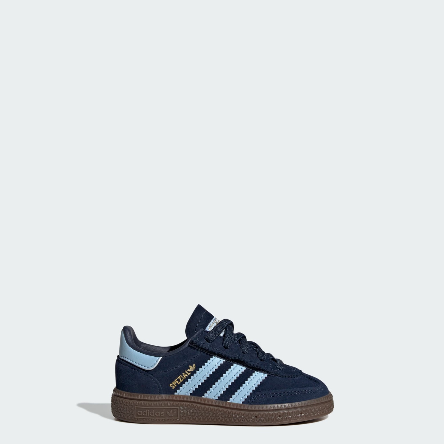 Handball Spezial Comfort Closure Elastic Lace Kids Schuh – Collegiate Navy / Clear Sky / Gum – JI2899