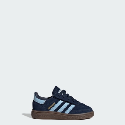 Handball Spezial Comfort Closure Elastic Lace Kids Schuh – Collegiate Navy / Clear Sky / Gum – JI2899