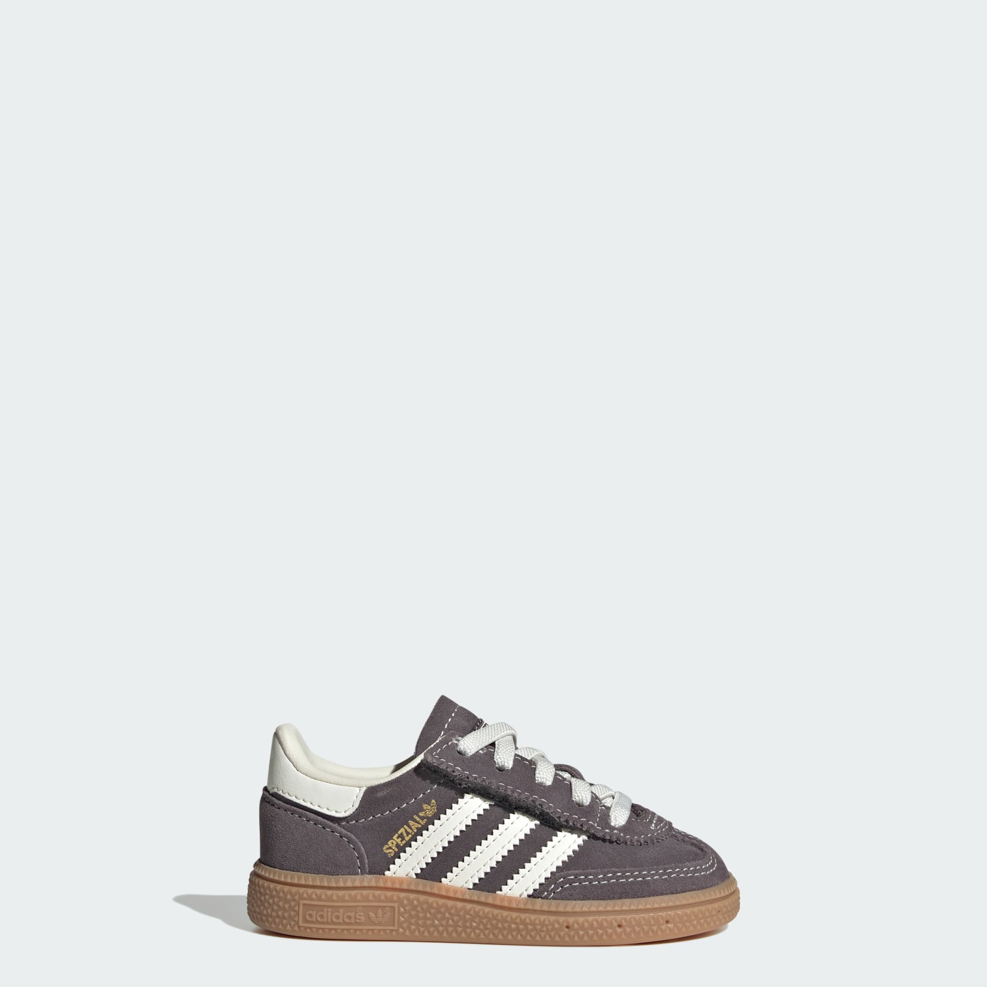 Handball Spezial Comfort Closure Elastic Lace Kids Schuh – Grey Strata / Off White / Gum – HQ2979