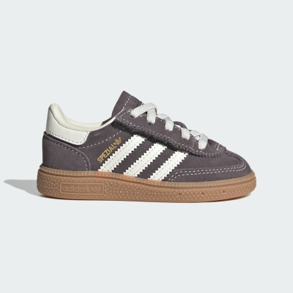 Handball Spezial Comfort Closure Elastic Lace Kids Schuh – Grey Strata / Off White / Gum – HQ2979