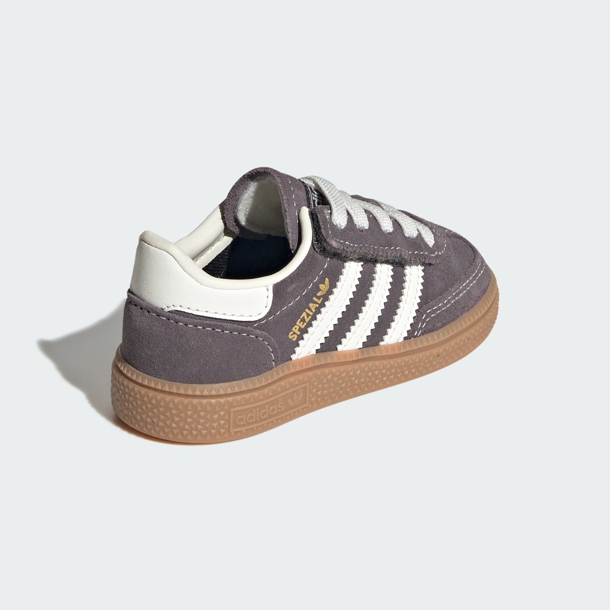 Handball Spezial Comfort Closure Elastic Lace Kids Schuh – Grey Strata / Off White / Gum – HQ2979