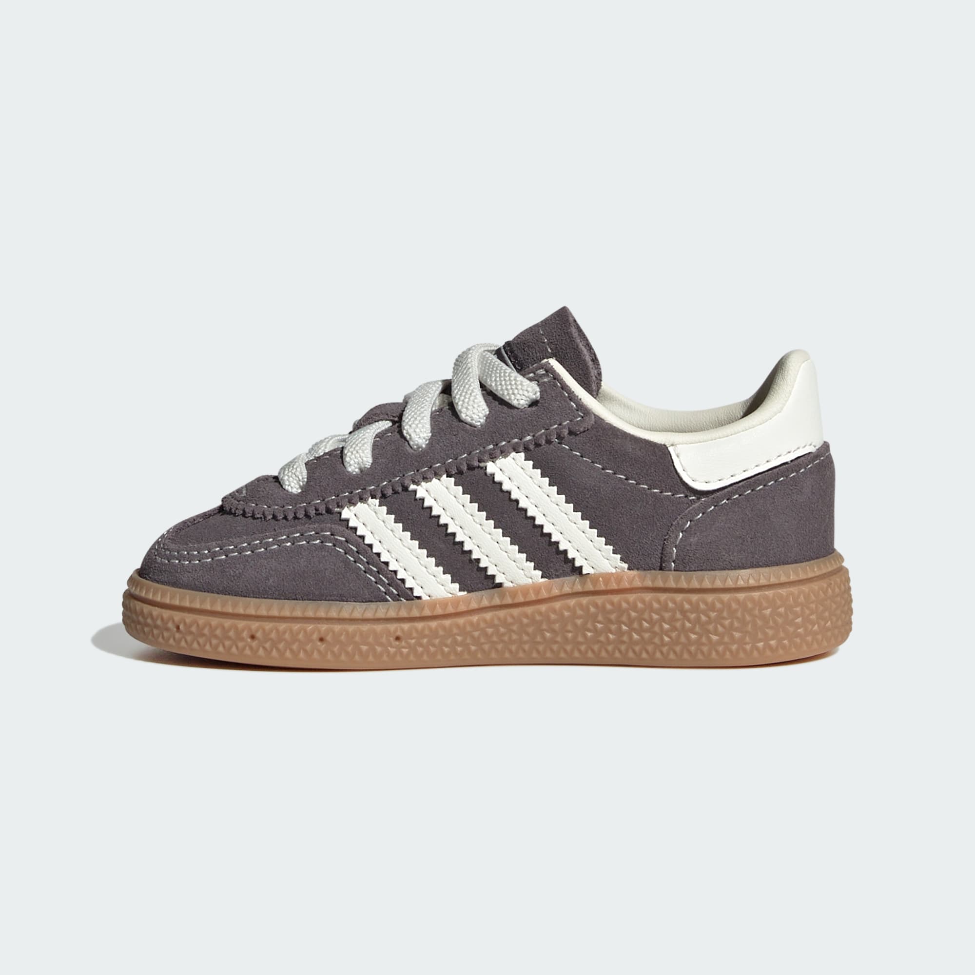 Handball Spezial Comfort Closure Elastic Lace Kids Schuh – Grey Strata / Off White / Gum – HQ2979