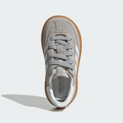 Handball Spezial Comfort Closure Elastic Lace Kids Schuh – Grey Two / Cloud White / Gum – JQ1993