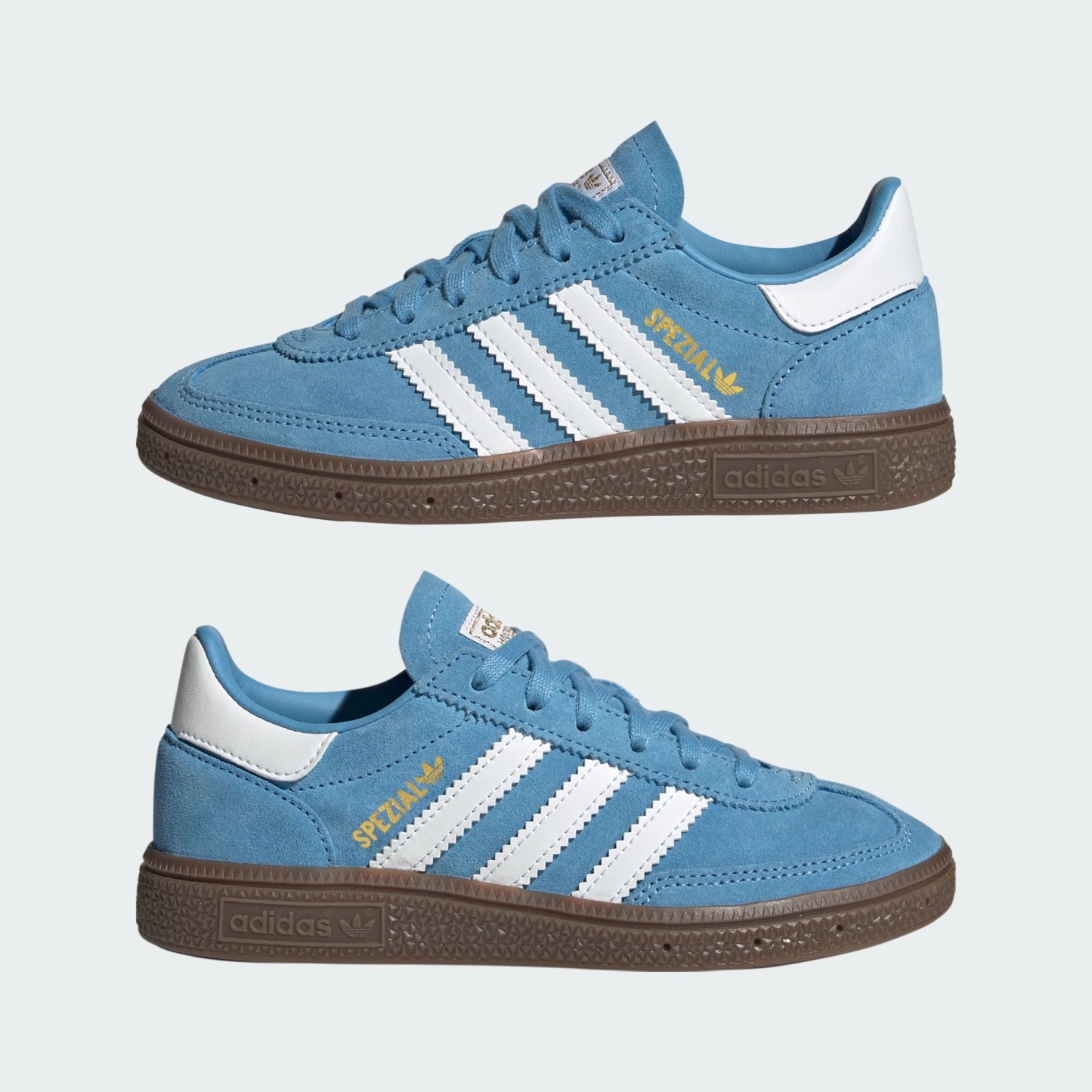 Handball Spezial Kids Schuh – Light Blue / Cloud White / Gum – JI2896