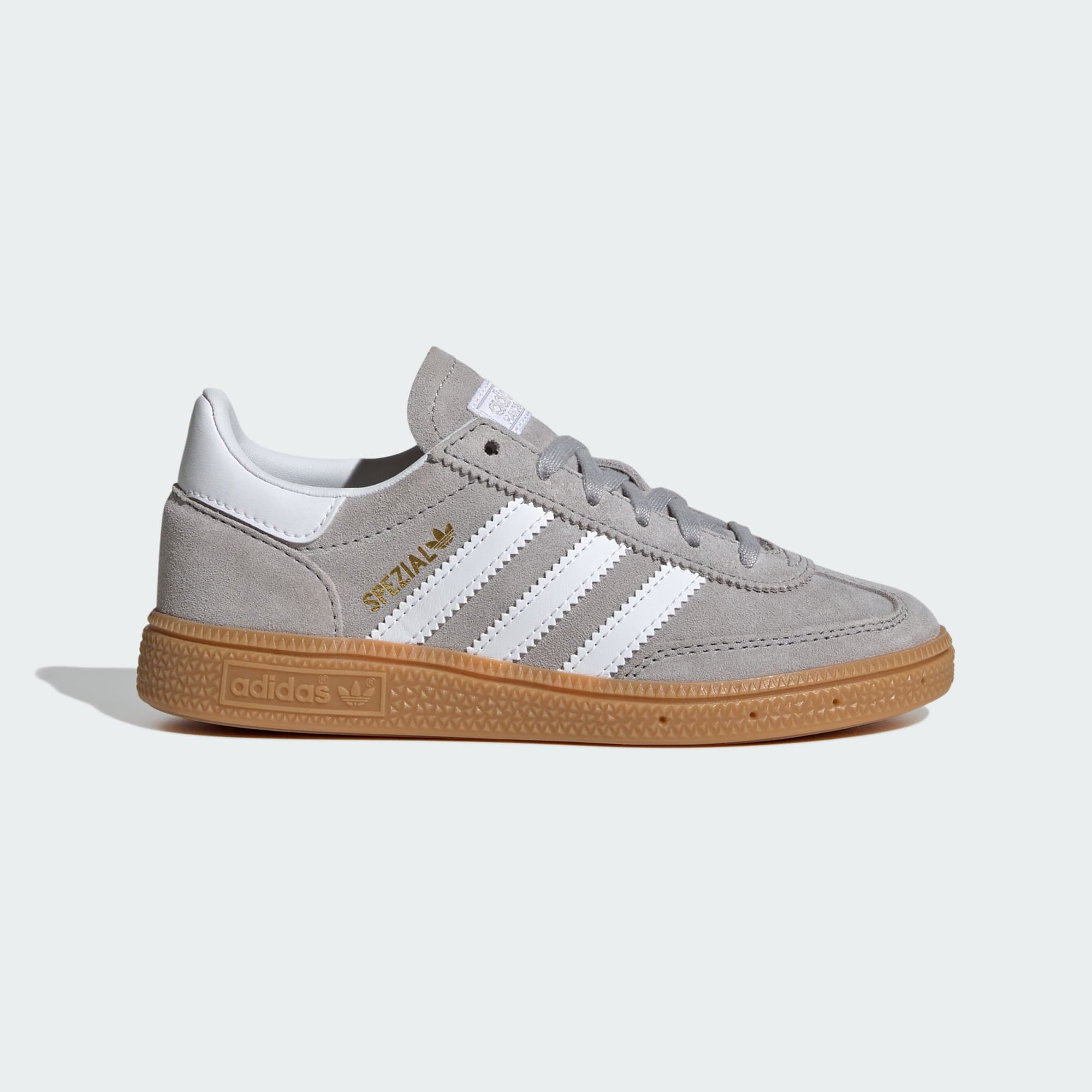 Handball Spezial Kids Schuh – Grey Two / Cloud White / Gum – JP9572