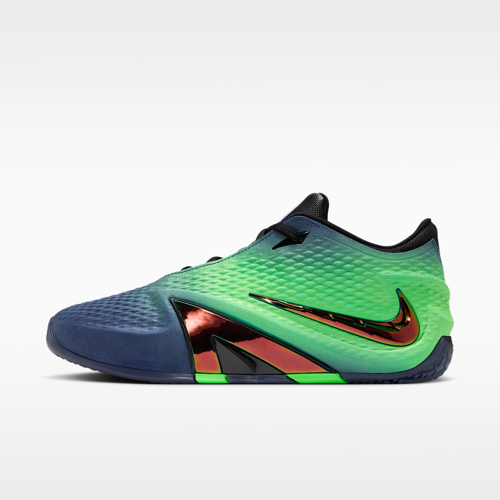 JA 4 "Nightmare" Basketballschuhe – Obsidian/Schwarz/Voltage Green/Multi-Color