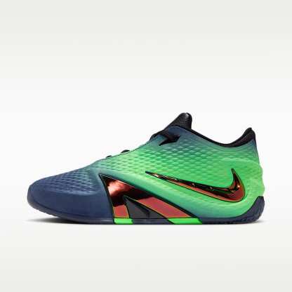 JA 4 "Nightmare" Basketballschuhe – Obsidian/Schwarz/Voltage Green/Multi-Color