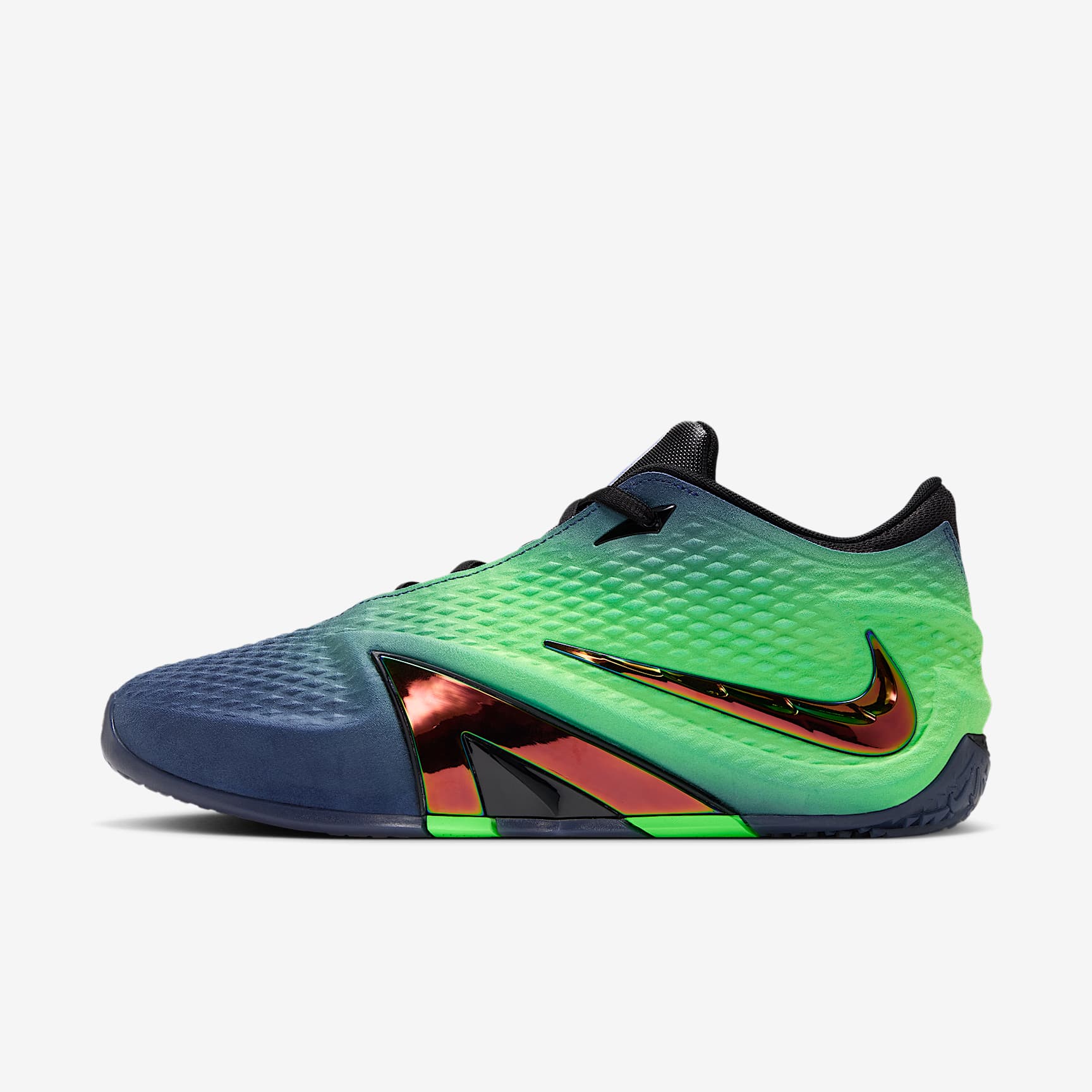 JA 4 "Nightmare" Basketballschuhe – Obsidian/Schwarz/Voltage Green/Multi-Color