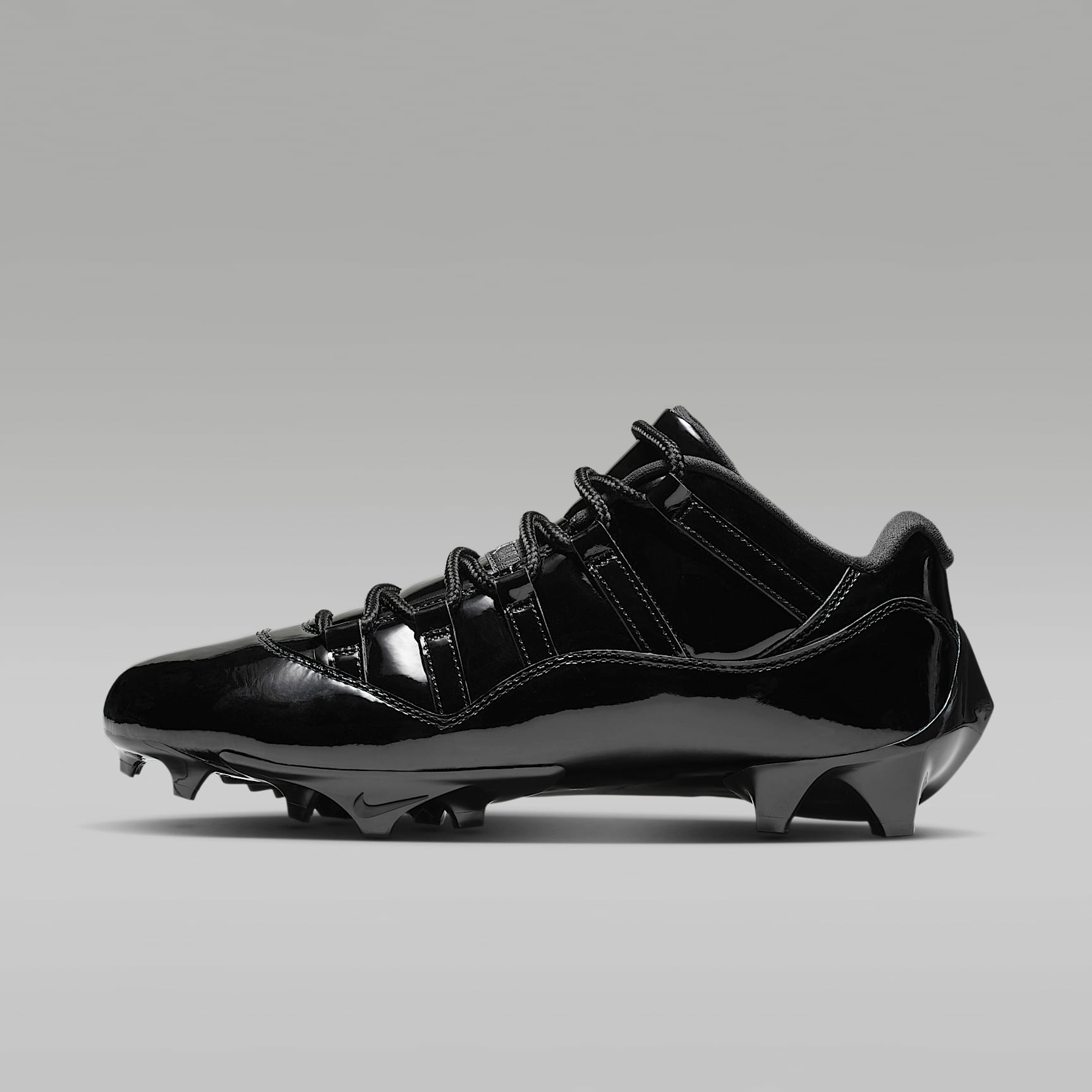 Jordan 11 Low TD American Football-Schuh (Herren) – Schwarz/Anthracite/Metallic Silver