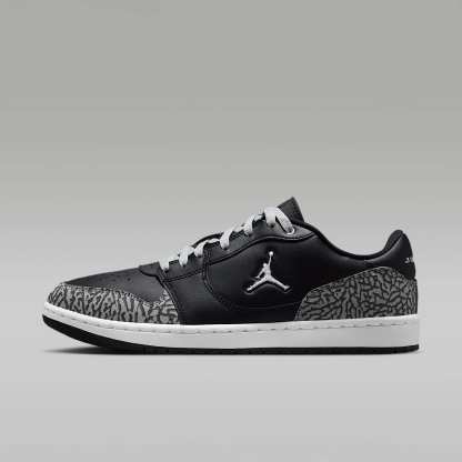 Jordan Court Connect Low SE Schuh (Herren) – Schwarz/Light Smoke Grey/Dark Grey/Weiß
