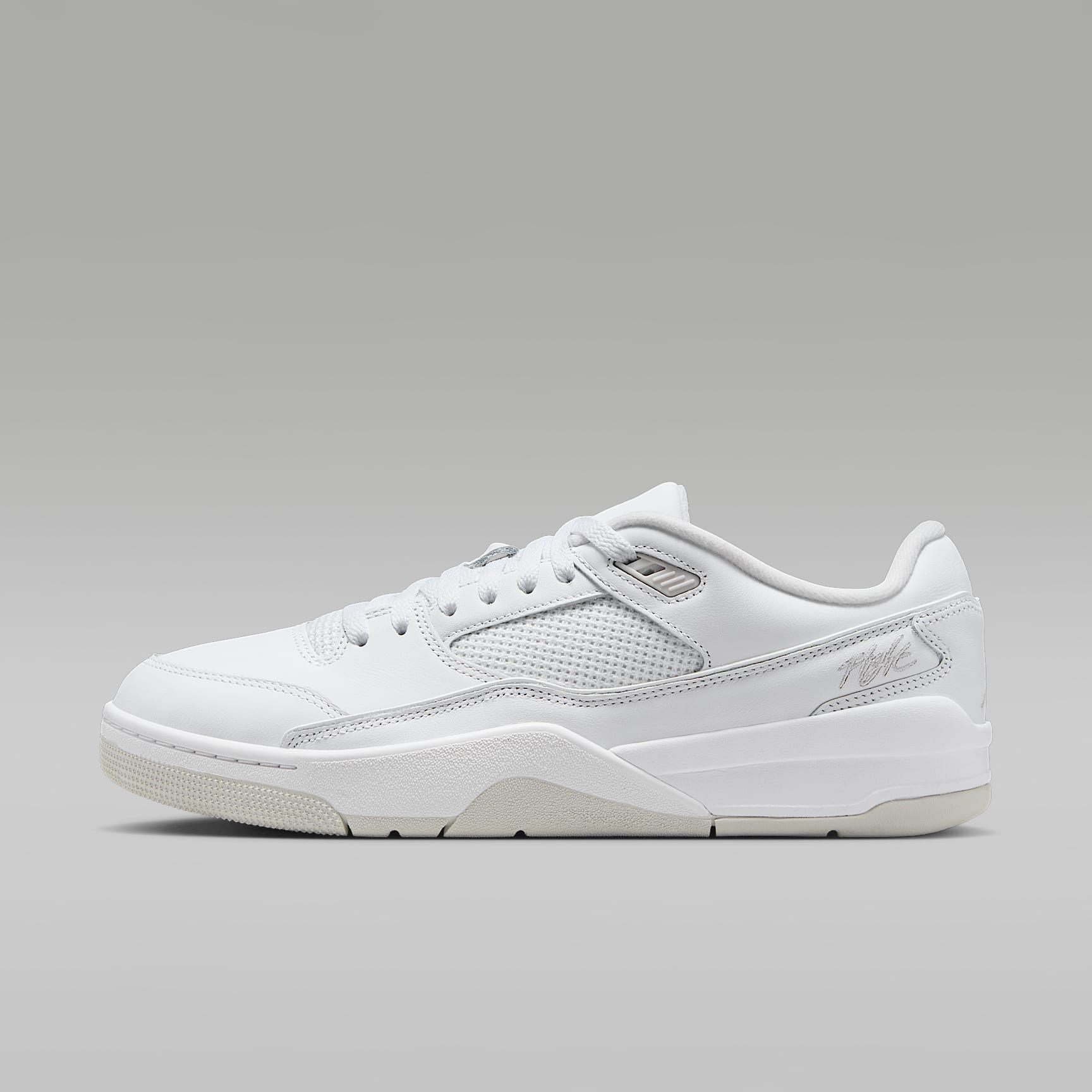 Jordan Flight Court Schuh (Herren) – Weiß/Vast Grey