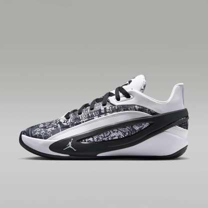 Luka 5 "Graffiti" Basketballschuh – Weiß/Schwarz