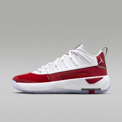 Jordan Max Aura 7 Schuh (Herren) – Weiß/Gym Red/Schwarz/Weiß