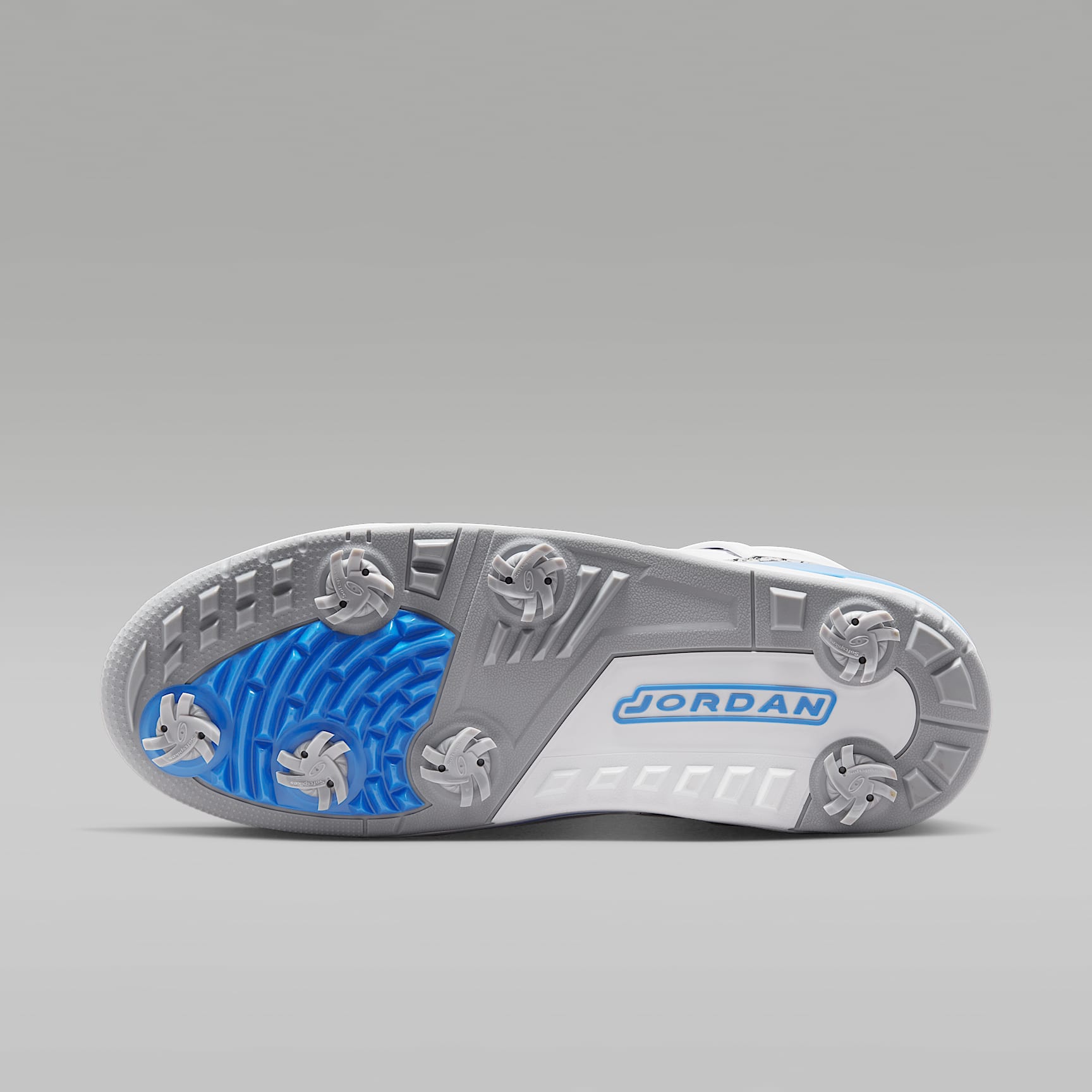 Jordan Spizike G Golfschuh – Weiß/Wolf Grey/University Blue
