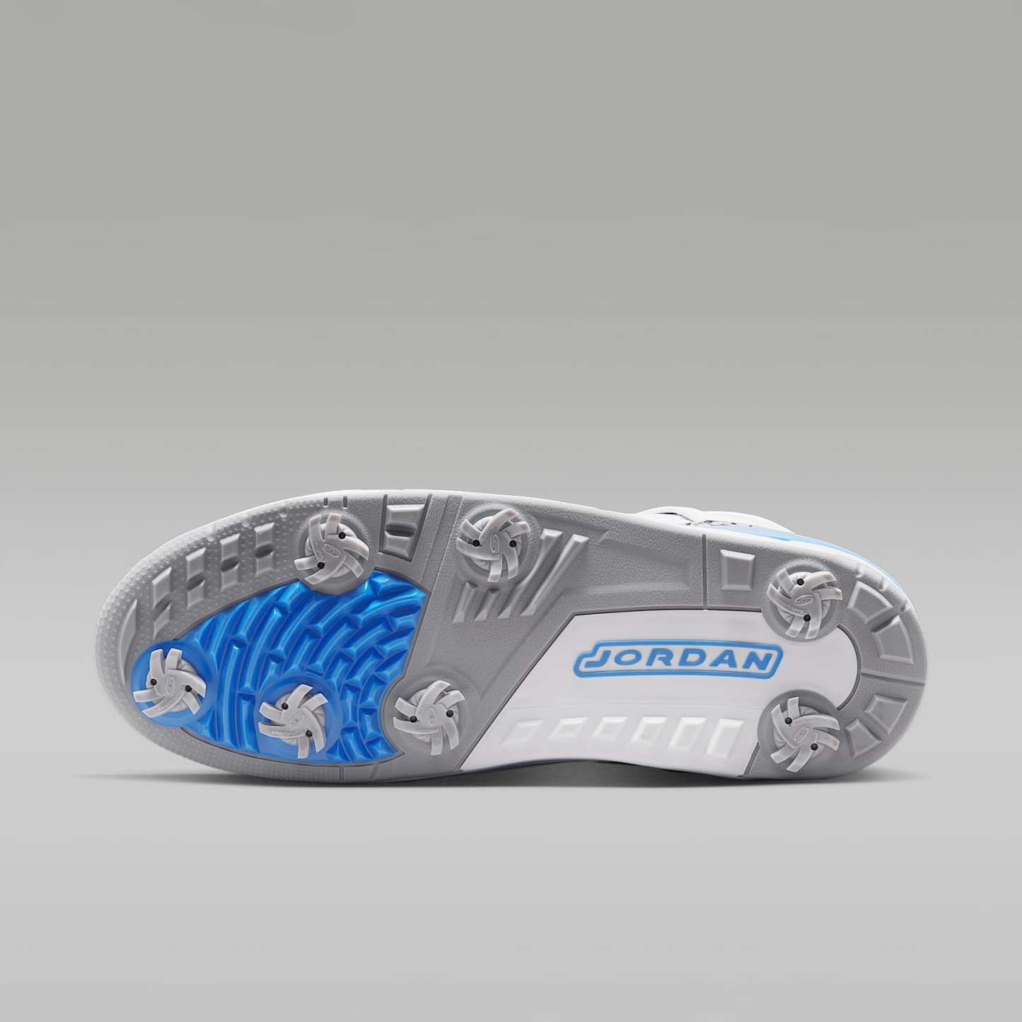 Jordan Spizike G Golfschuh – Weiß/Wolf Grey/University Blue