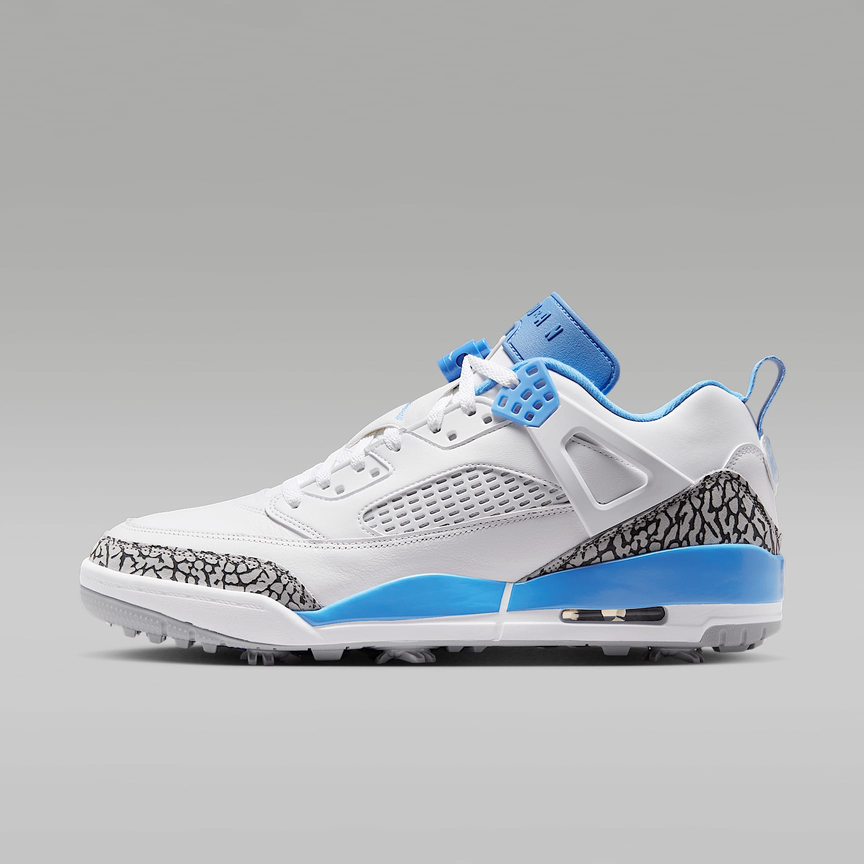 Jordan Spizike G Golfschuh – Weiß/Wolf Grey/University Blue